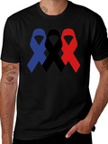 Ribbon Trio T-Shirt - Awareness & Support