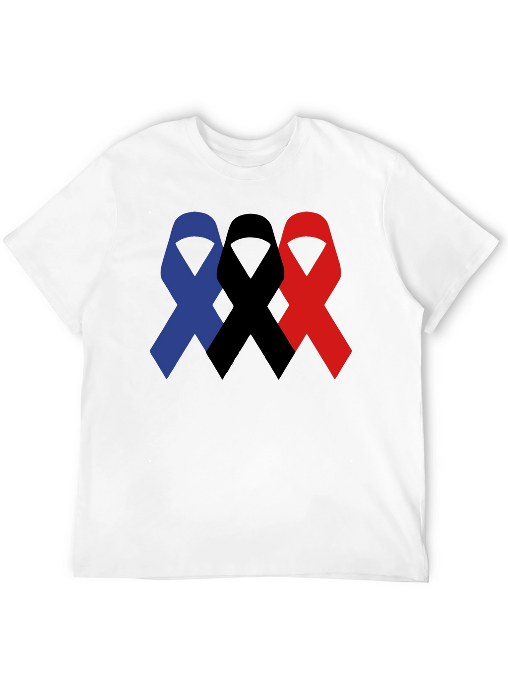 Ribbon Trio T-Shirt - Awareness & Support