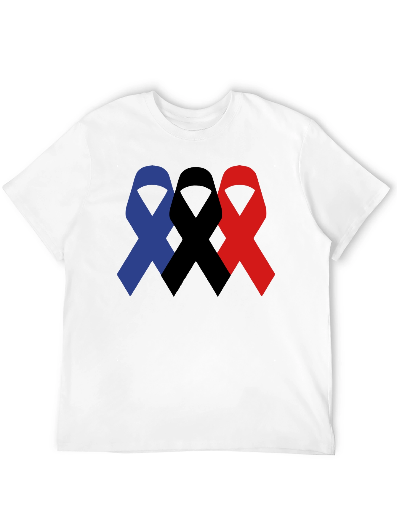 Ribbon Trio T-Shirt - Awareness & Support