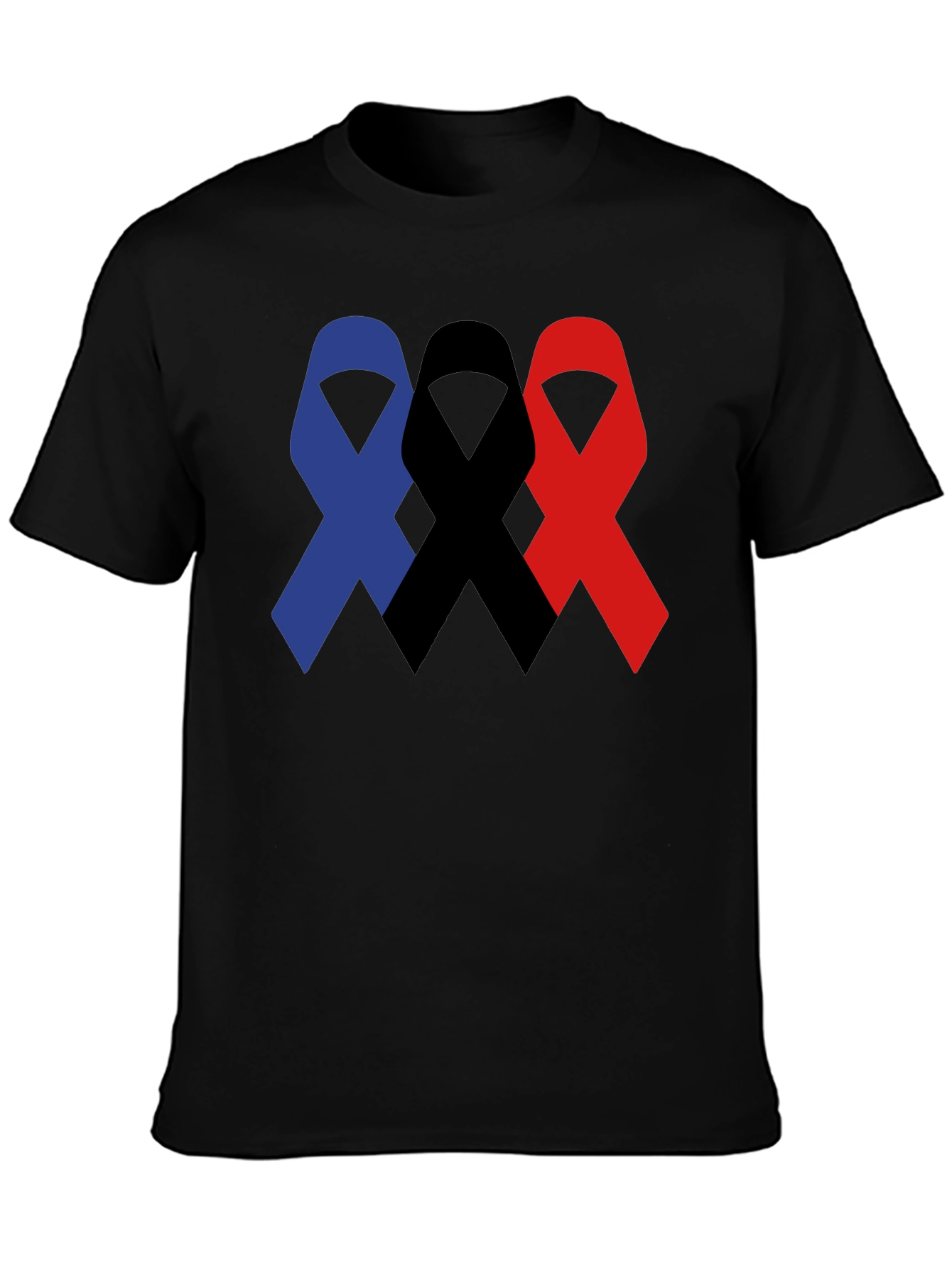 Ribbon Trio T-Shirt - Awareness & Support