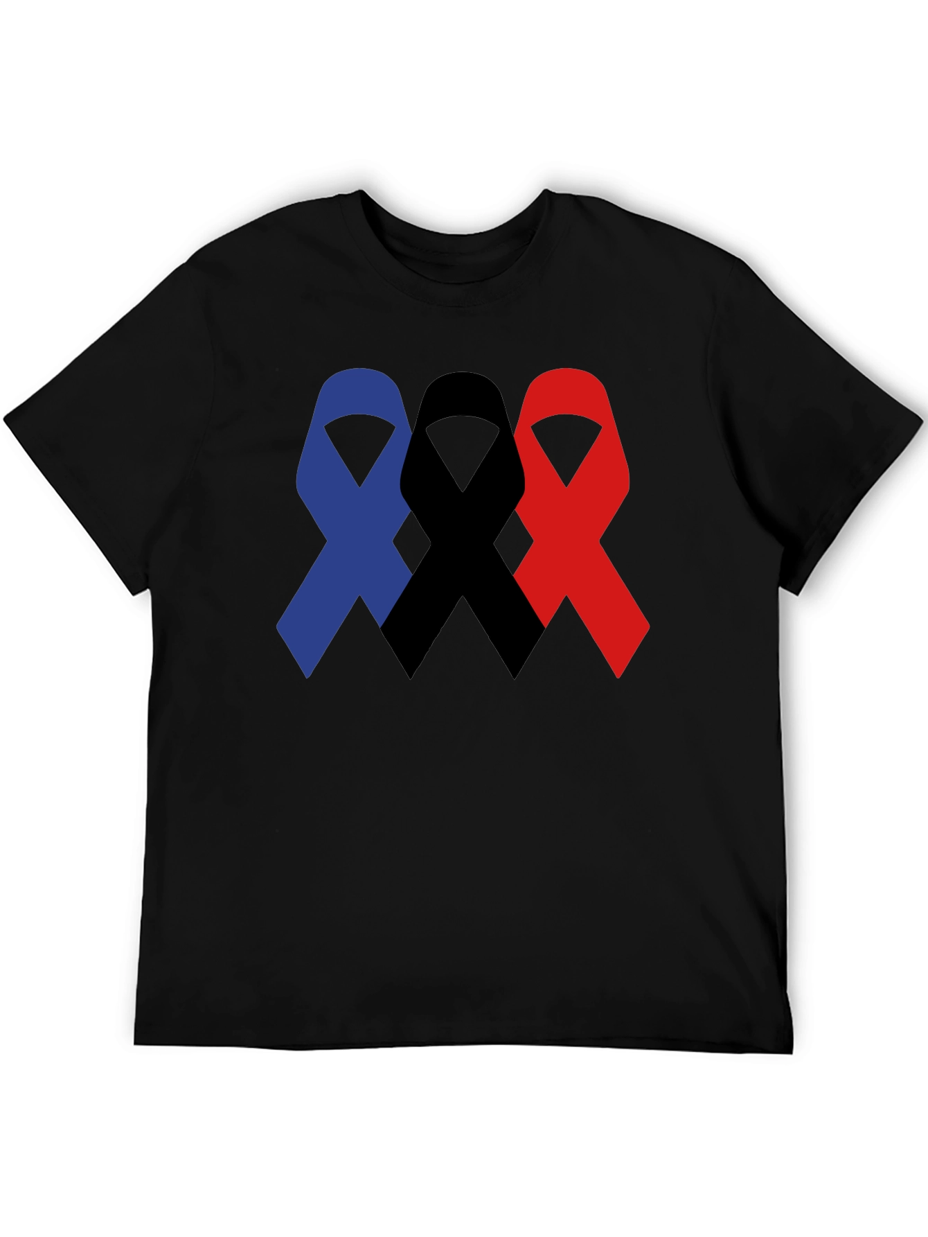 Ribbon Trio T-Shirt - Awareness & Support