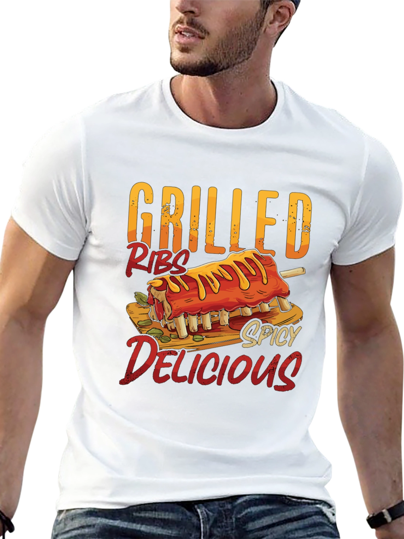 Grilled Ribs Spicy Delicious T-Shirt - Food Lover