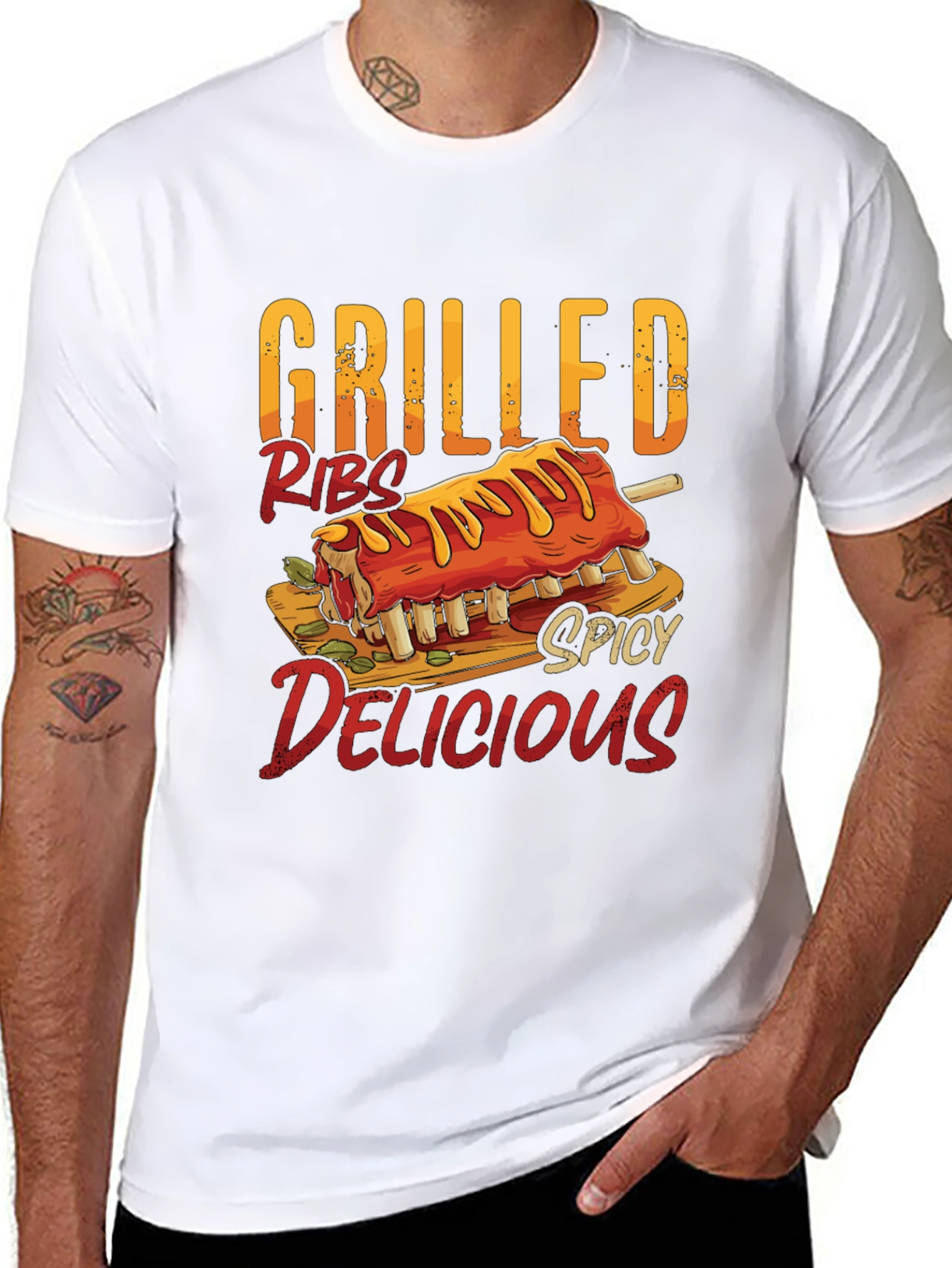 Grilled Ribs Spicy Delicious T-Shirt - Food Lover