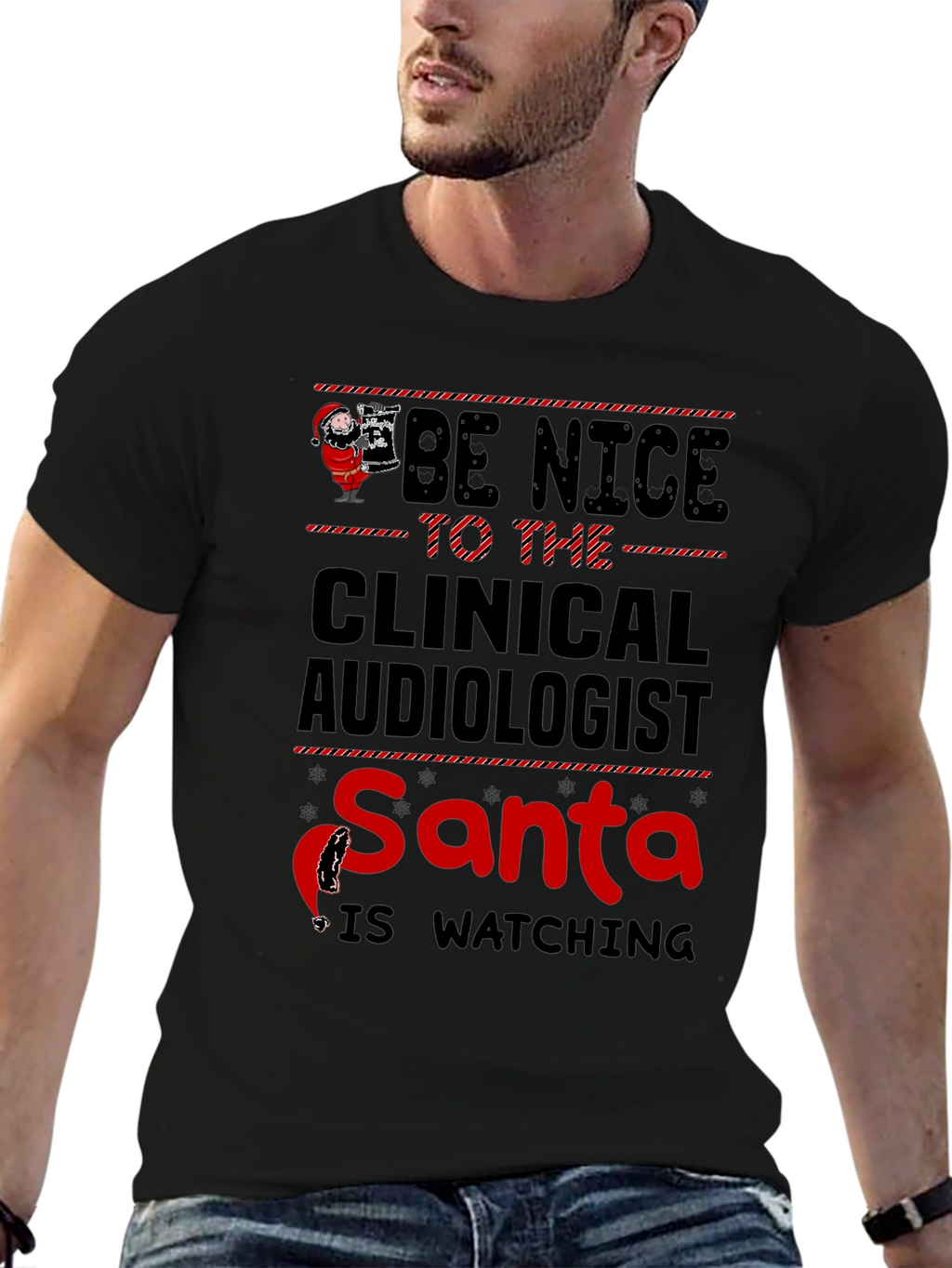 Clinical Audiologist Santa T-Shirt