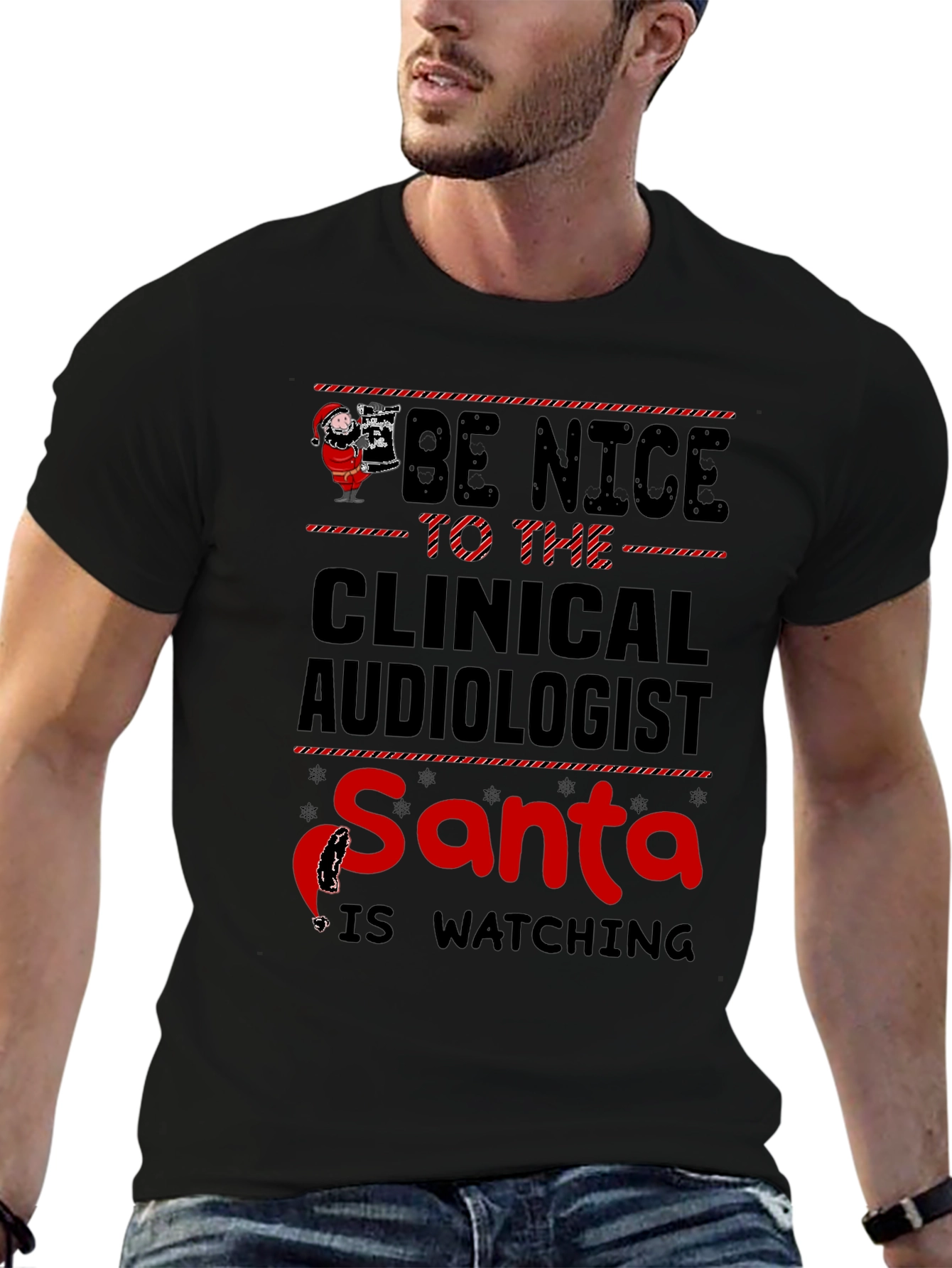 Clinical Audiologist Santa T-Shirt