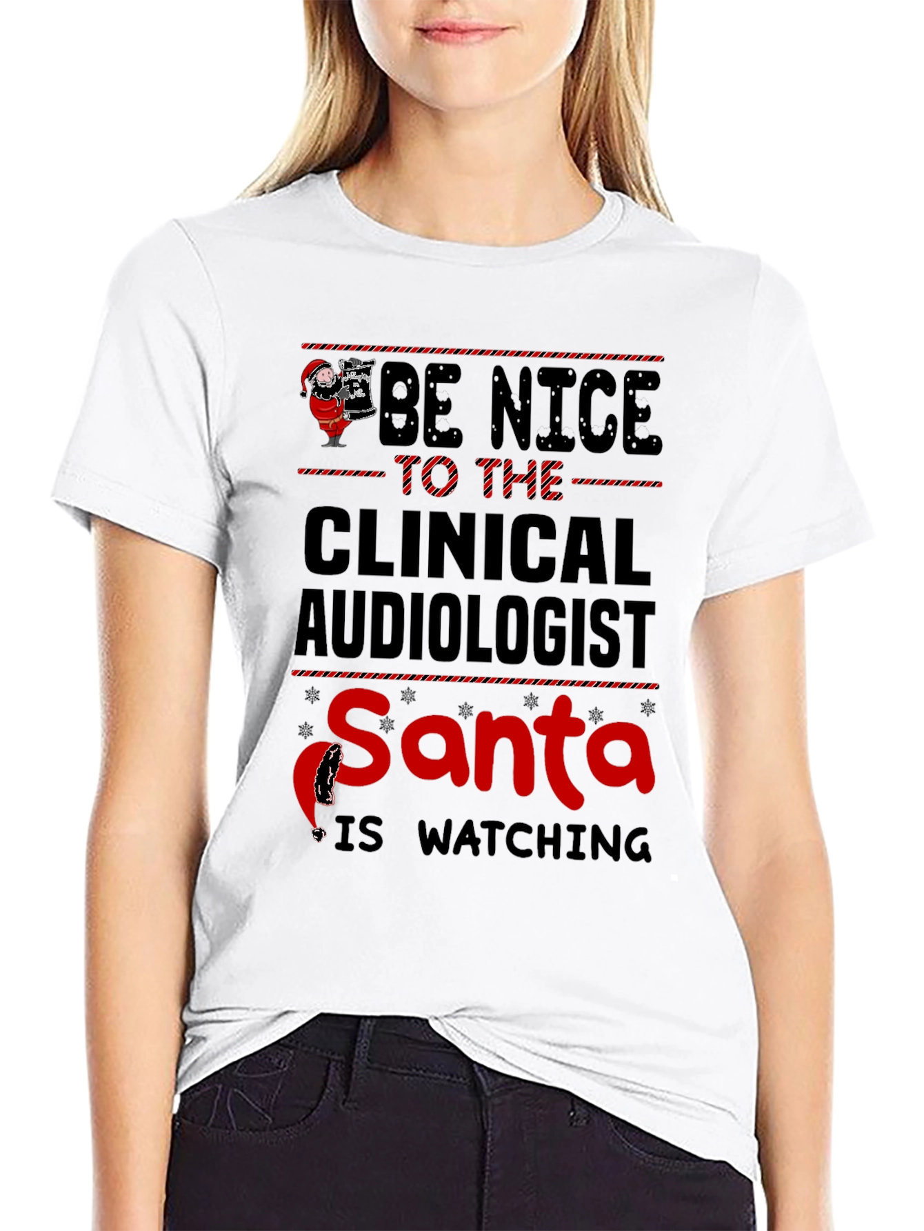 Clinical Audiologist Santa T-Shirt