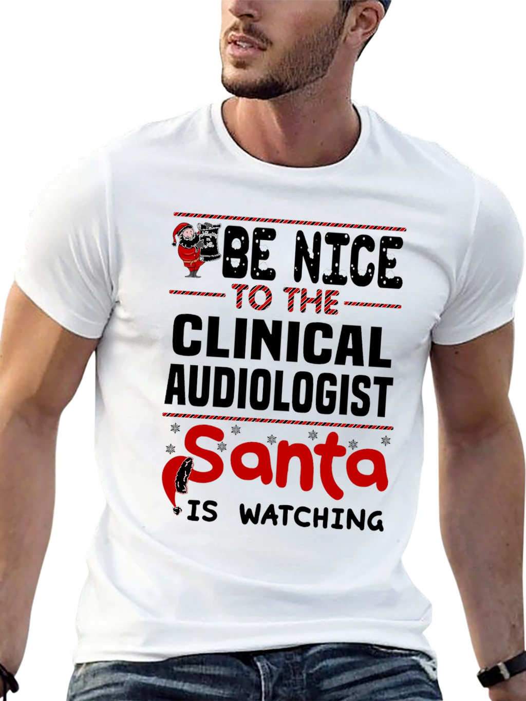 Clinical Audiologist Santa T-Shirt