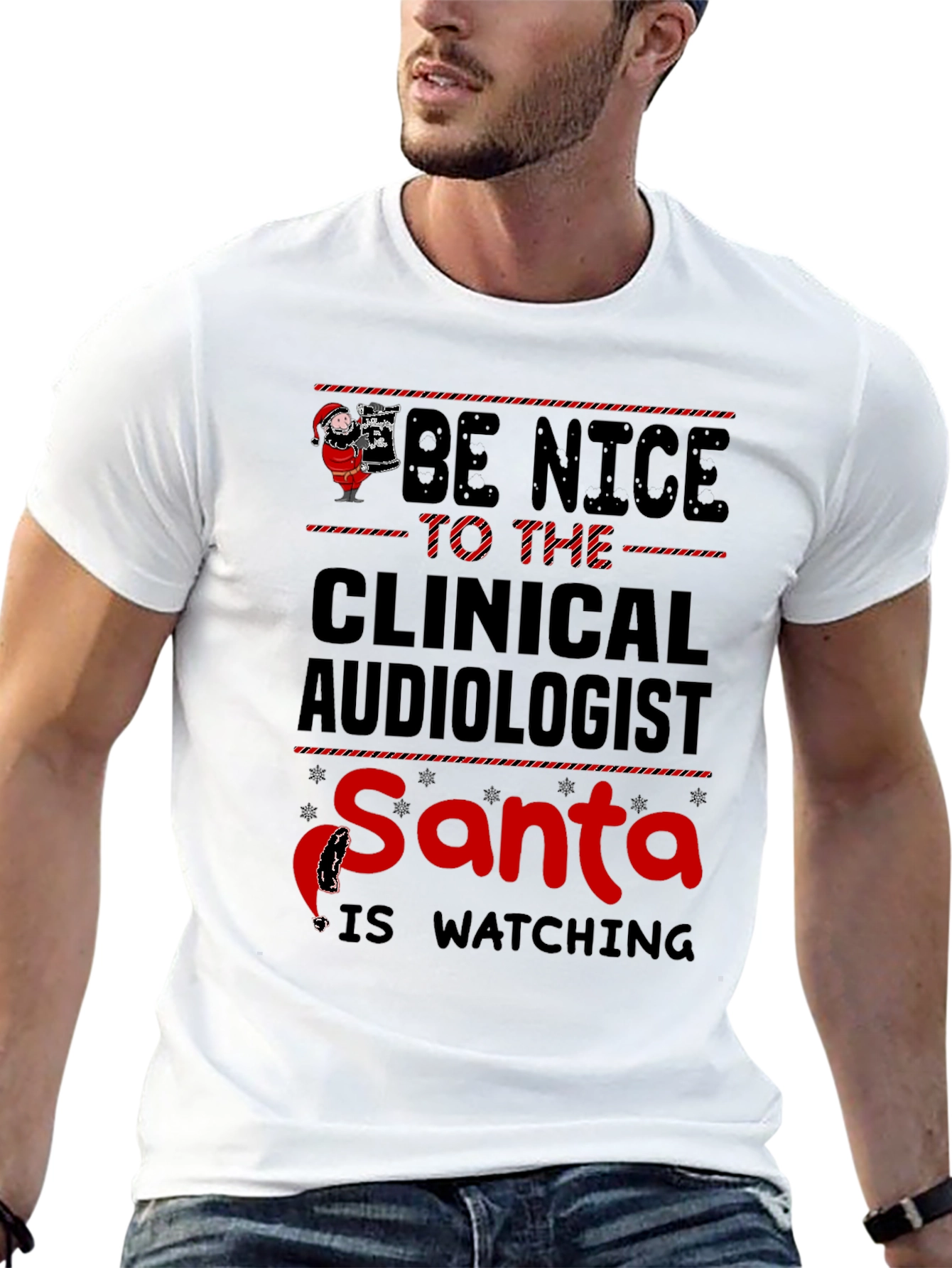 Clinical Audiologist Santa T-Shirt