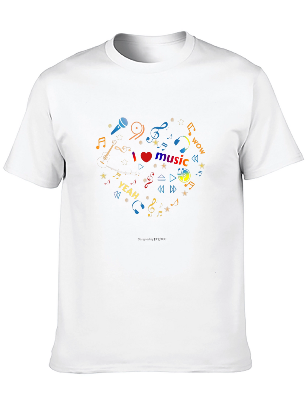 I Love Music Graphic T-Shirt
