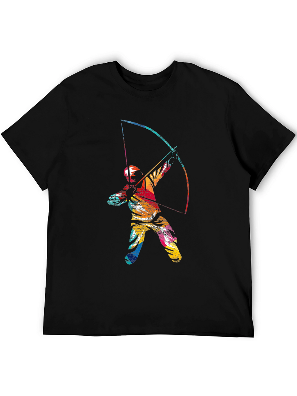 Archery Graphic Tee - Mens Black Cotton T-Shirt