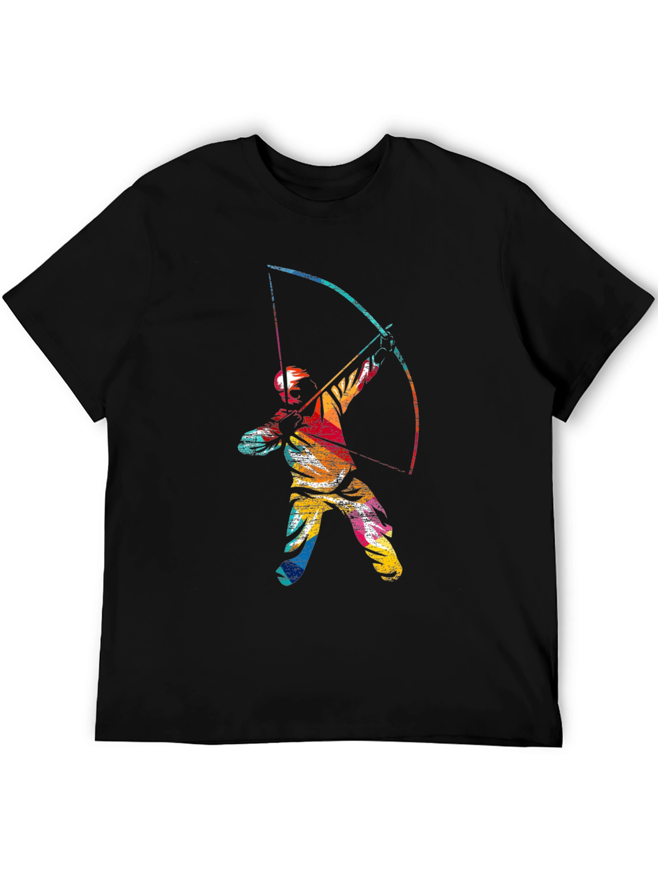 Archery Graphic Tee - Mens Black Cotton T-Shirt