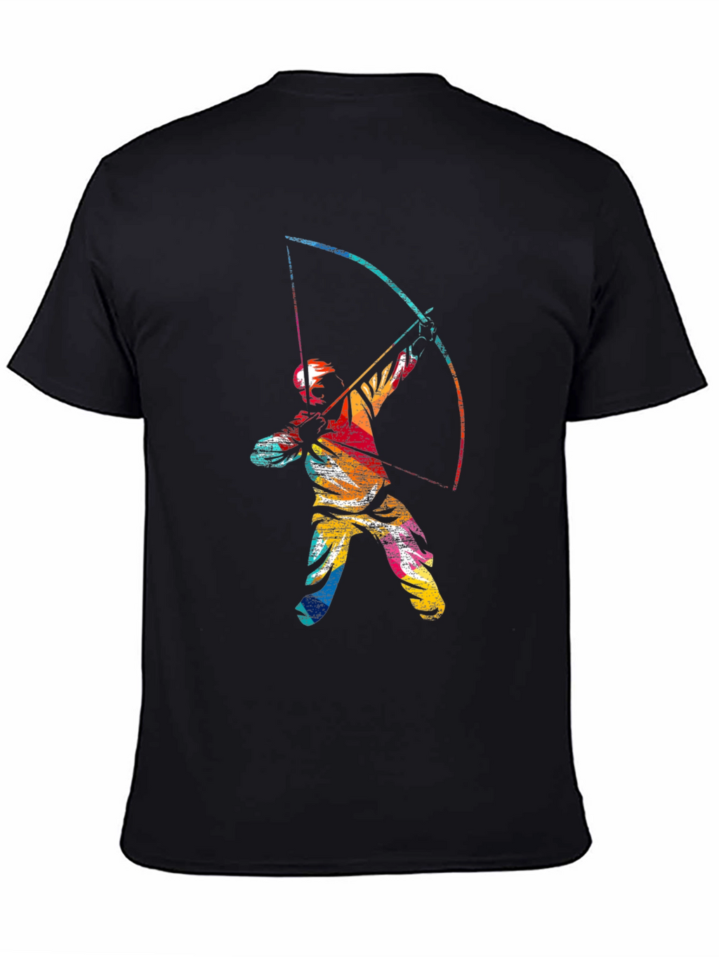 Archery Graphic Tee - Mens Black Cotton T-Shirt