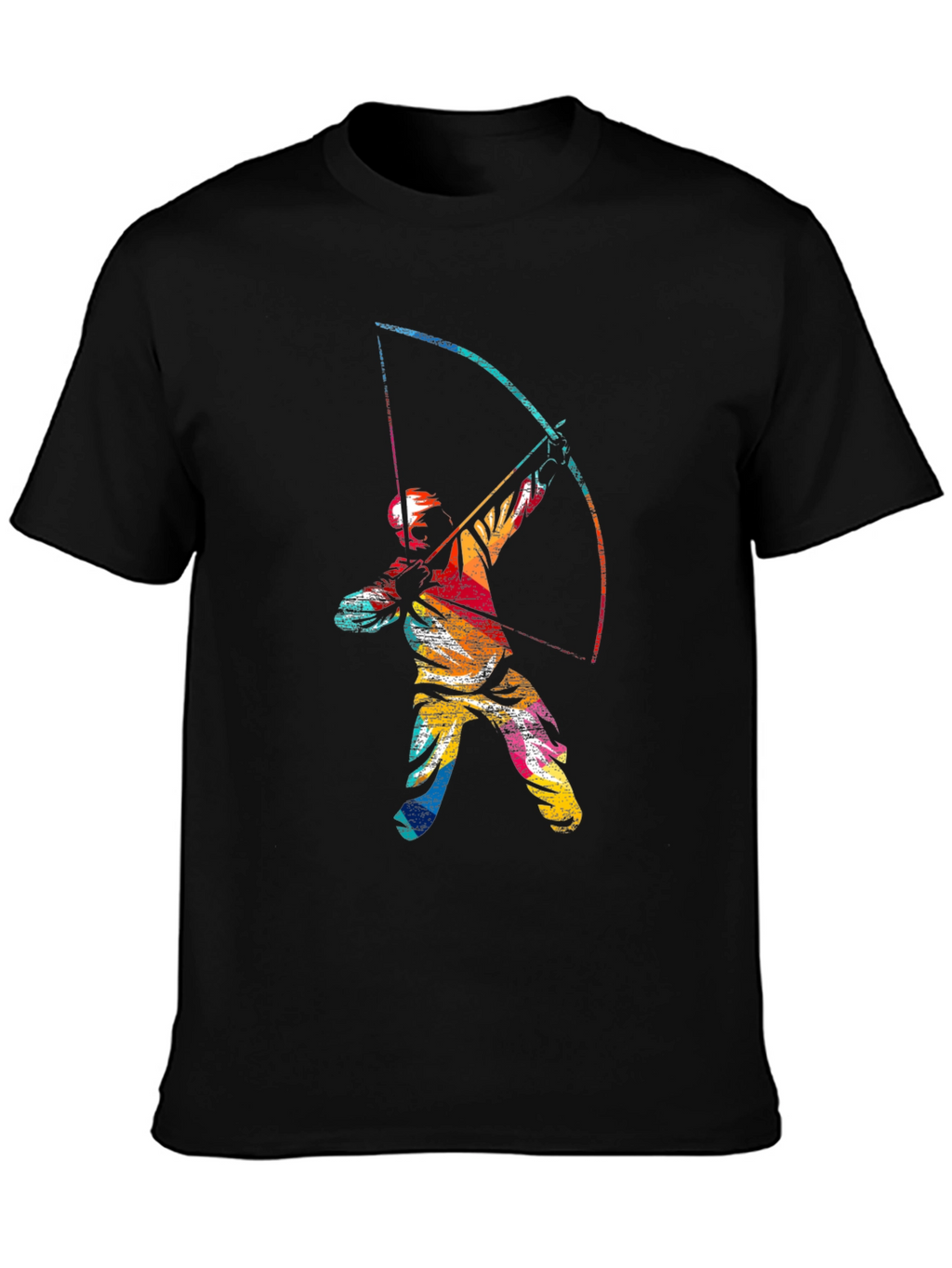Archery Graphic Tee - Mens Black Cotton T-Shirt