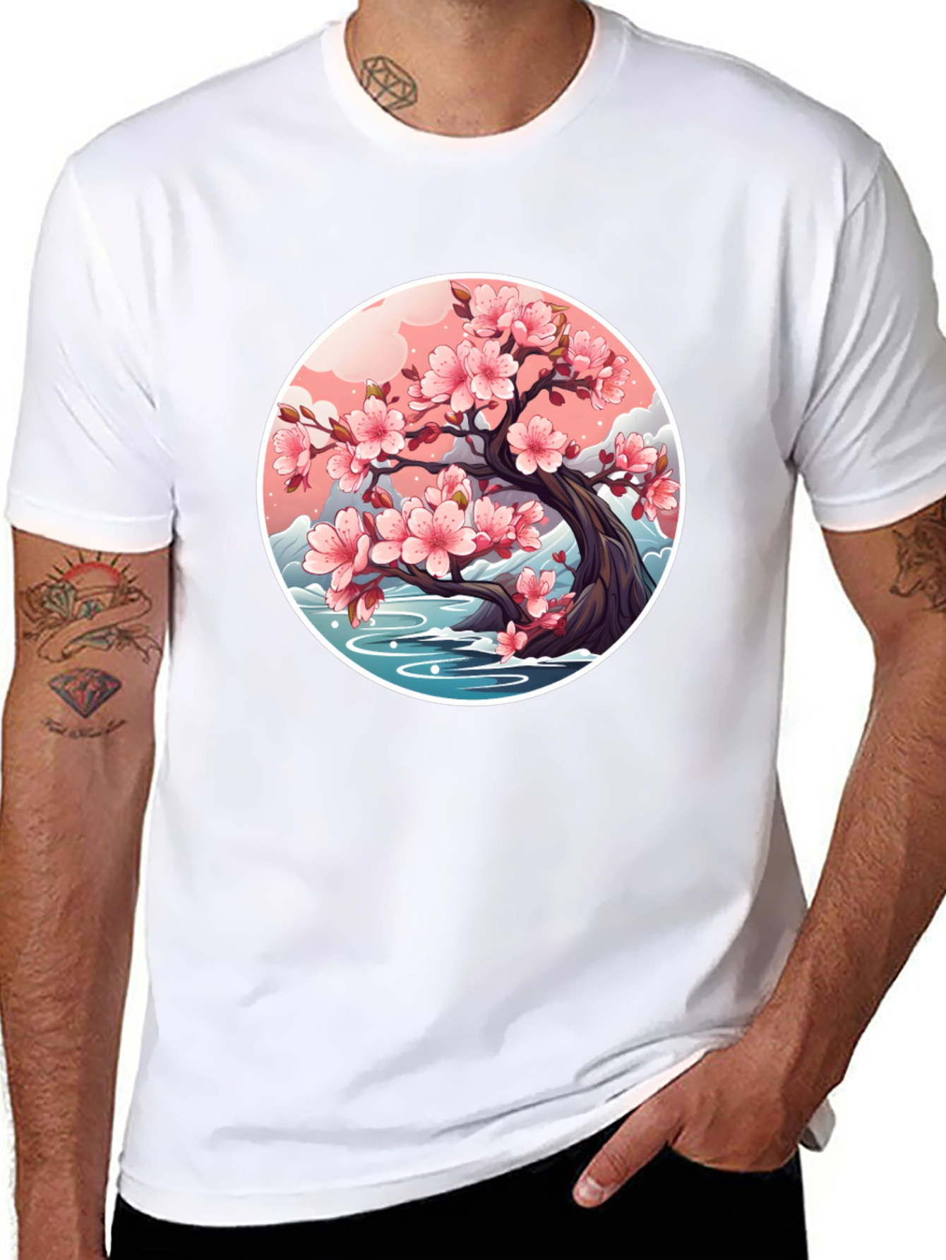 Sakura Blossom Tree Graphic T-Shirt - Unisex