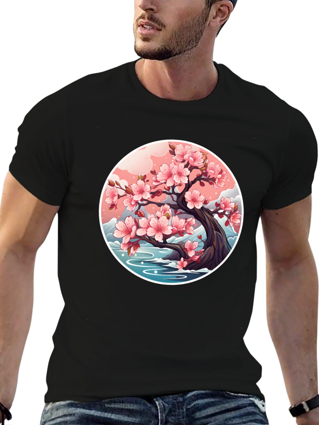 Sakura Blossom Tree Graphic T-Shirt - Unisex