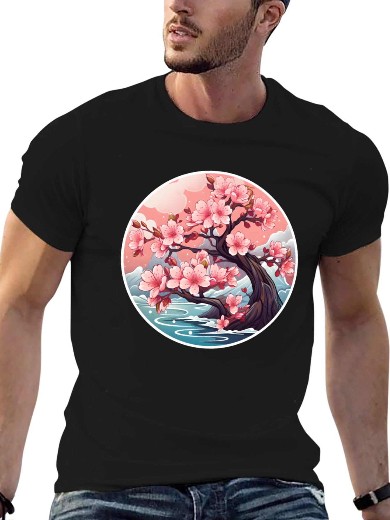 Sakura Blossom Tree Graphic T-Shirt - Unisex