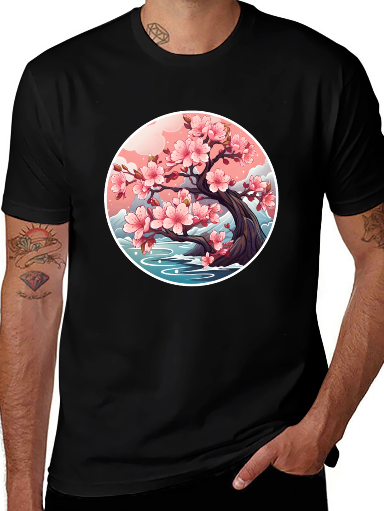 Sakura Blossom Tree Graphic T-Shirt - Unisex