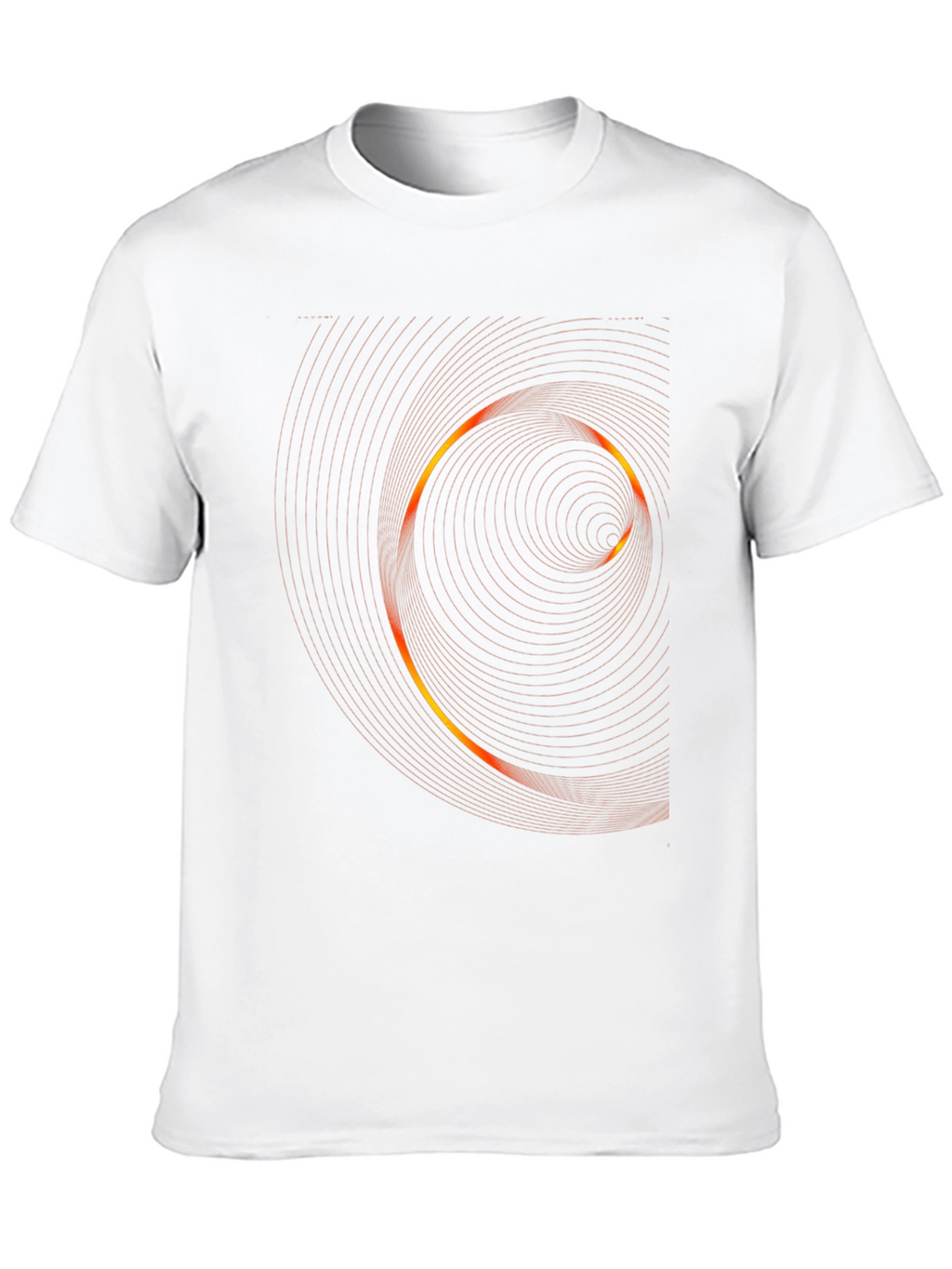 Modern Swirl Graphic Black T-Shirt