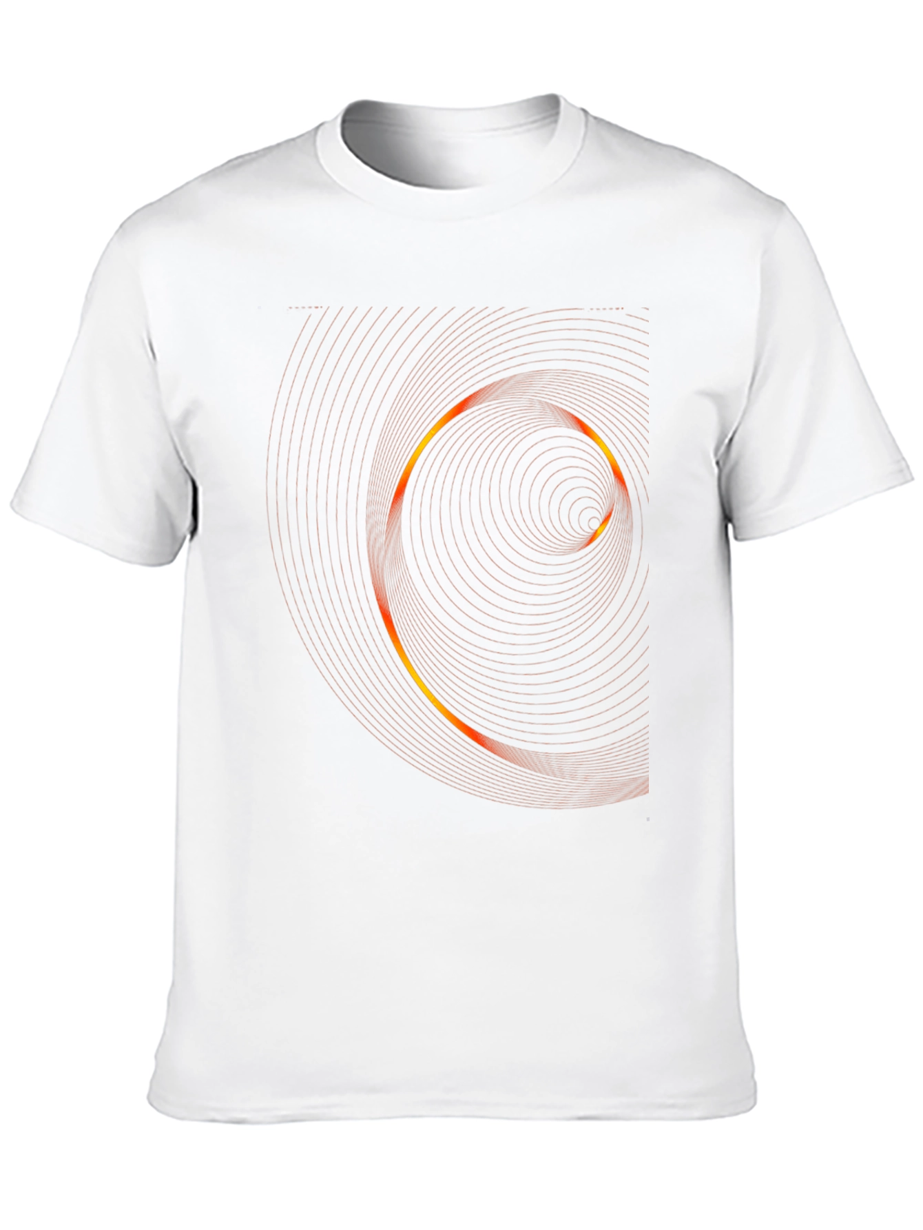 Modern Swirl Graphic Black T-Shirt