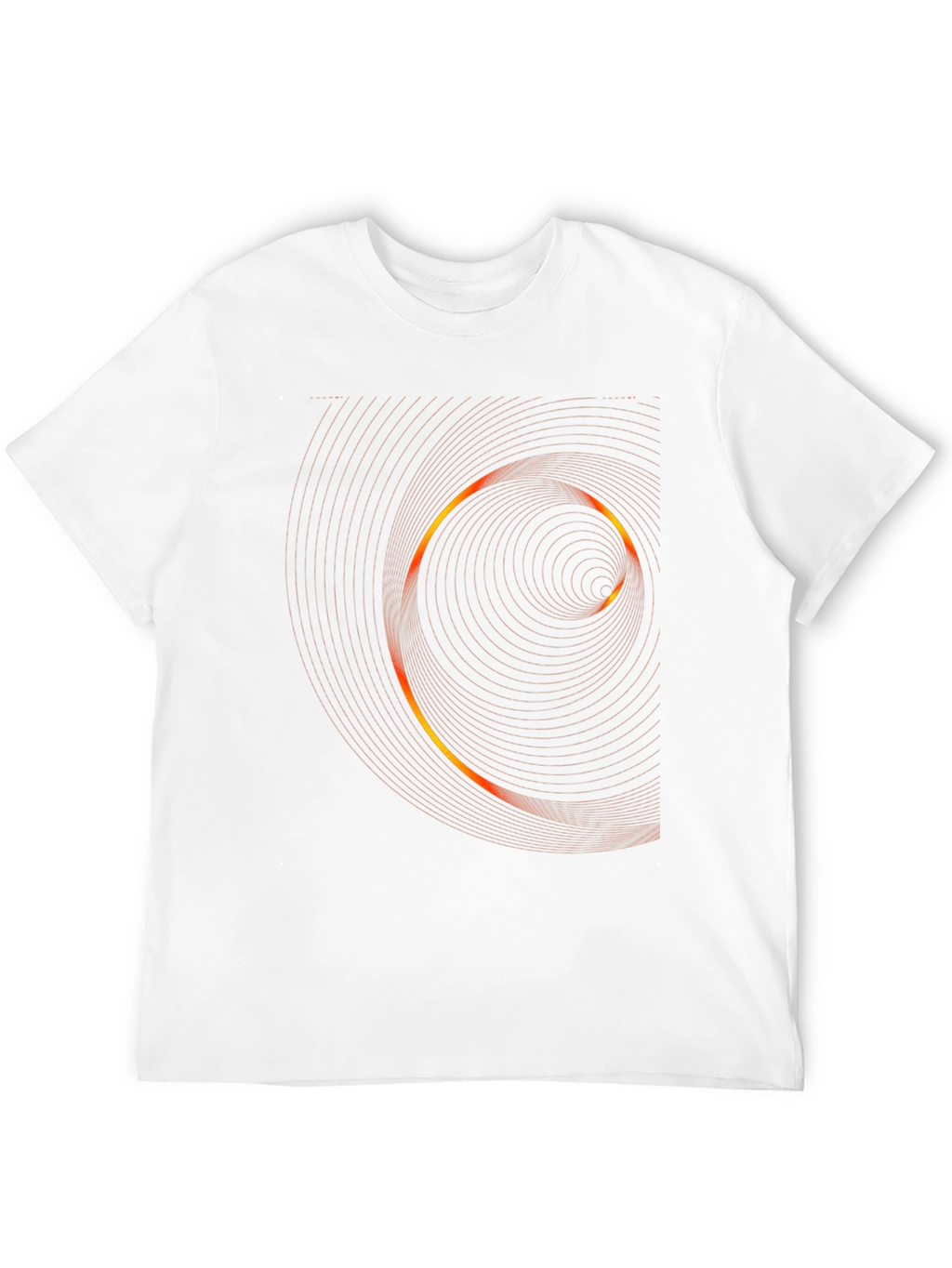 Modern Swirl Graphic Black T-Shirt