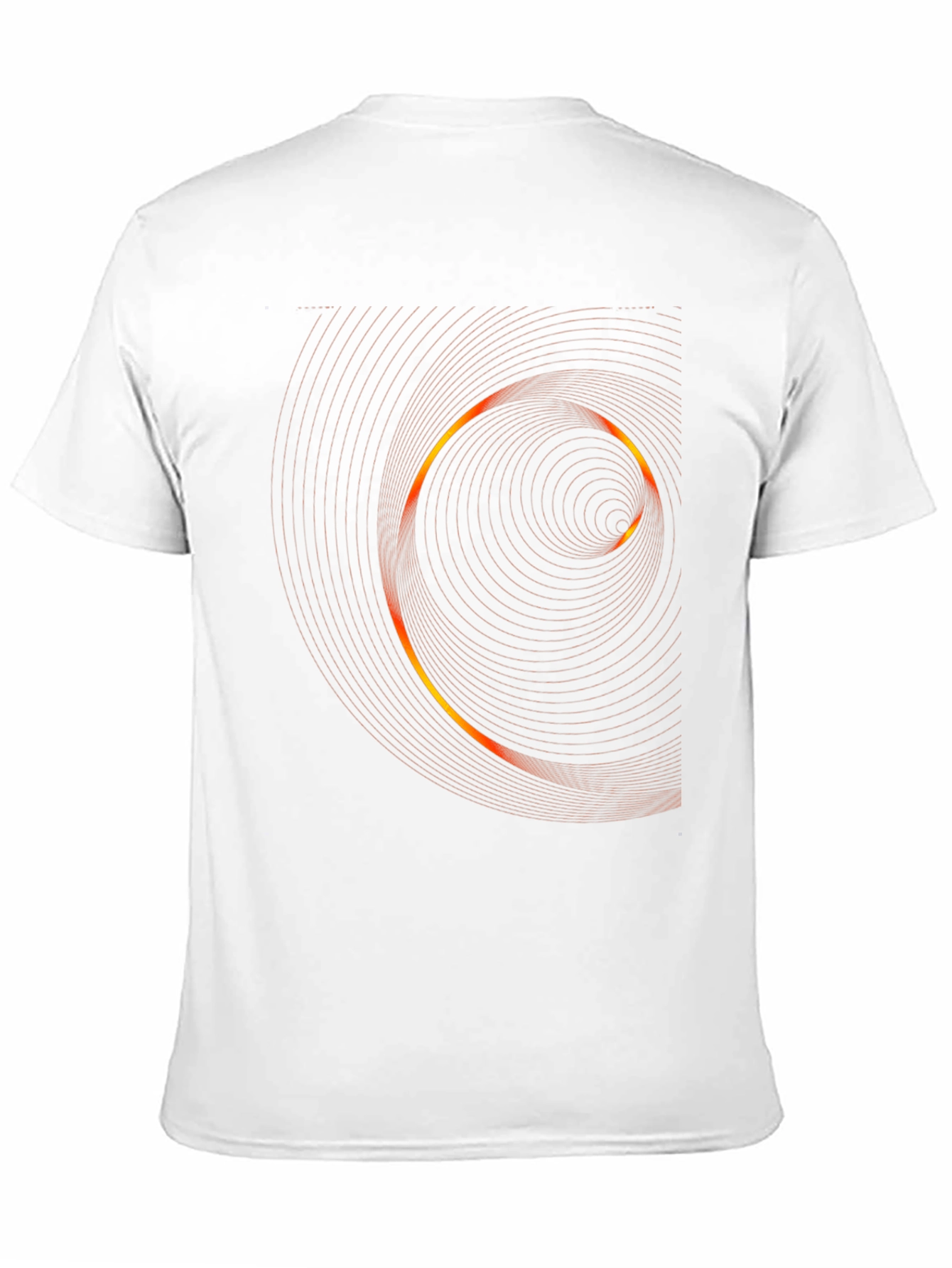 Modern Swirl Graphic Black T-Shirt