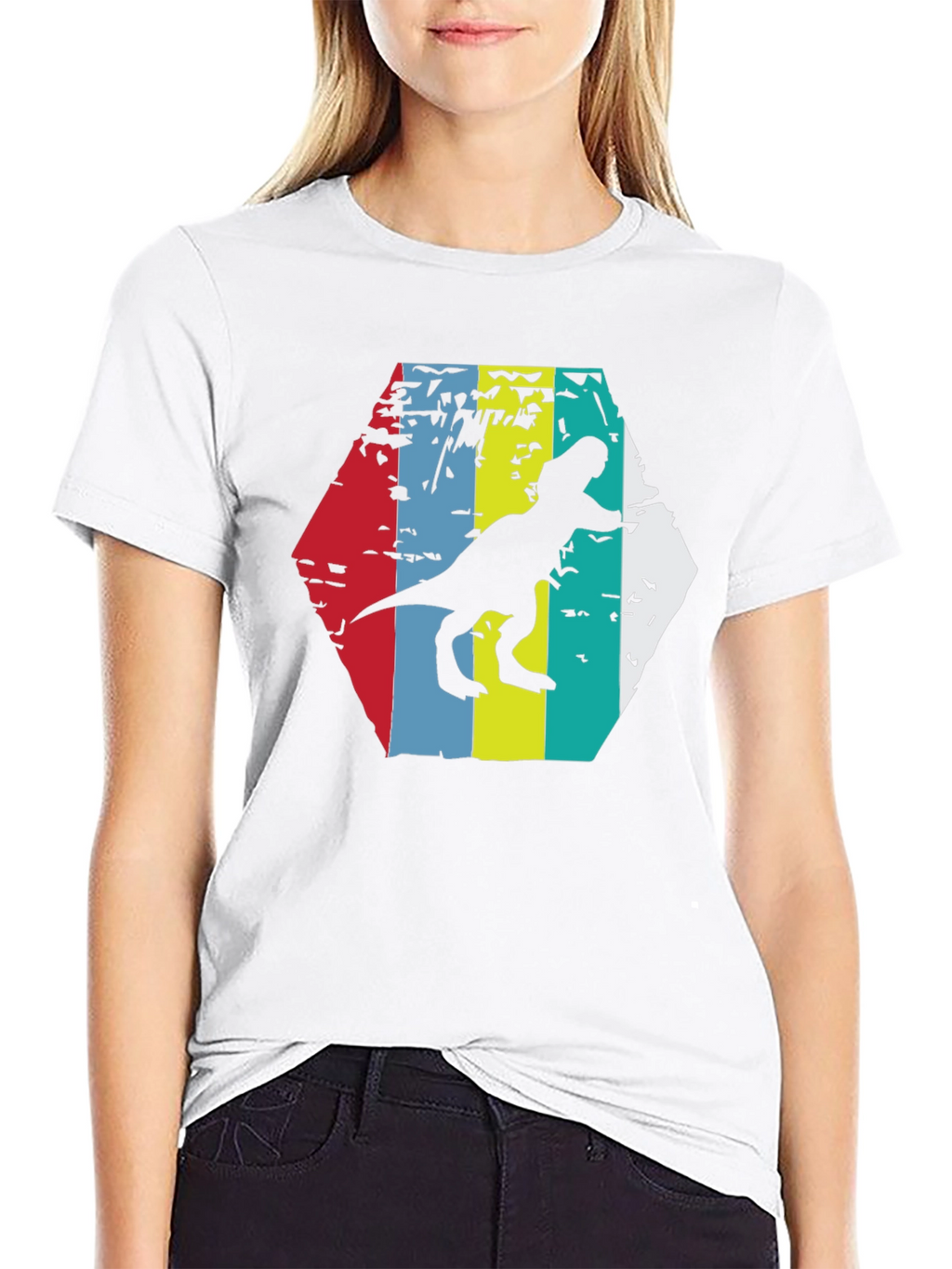 Retro Dinosaur Graphic Tee - Classic Style