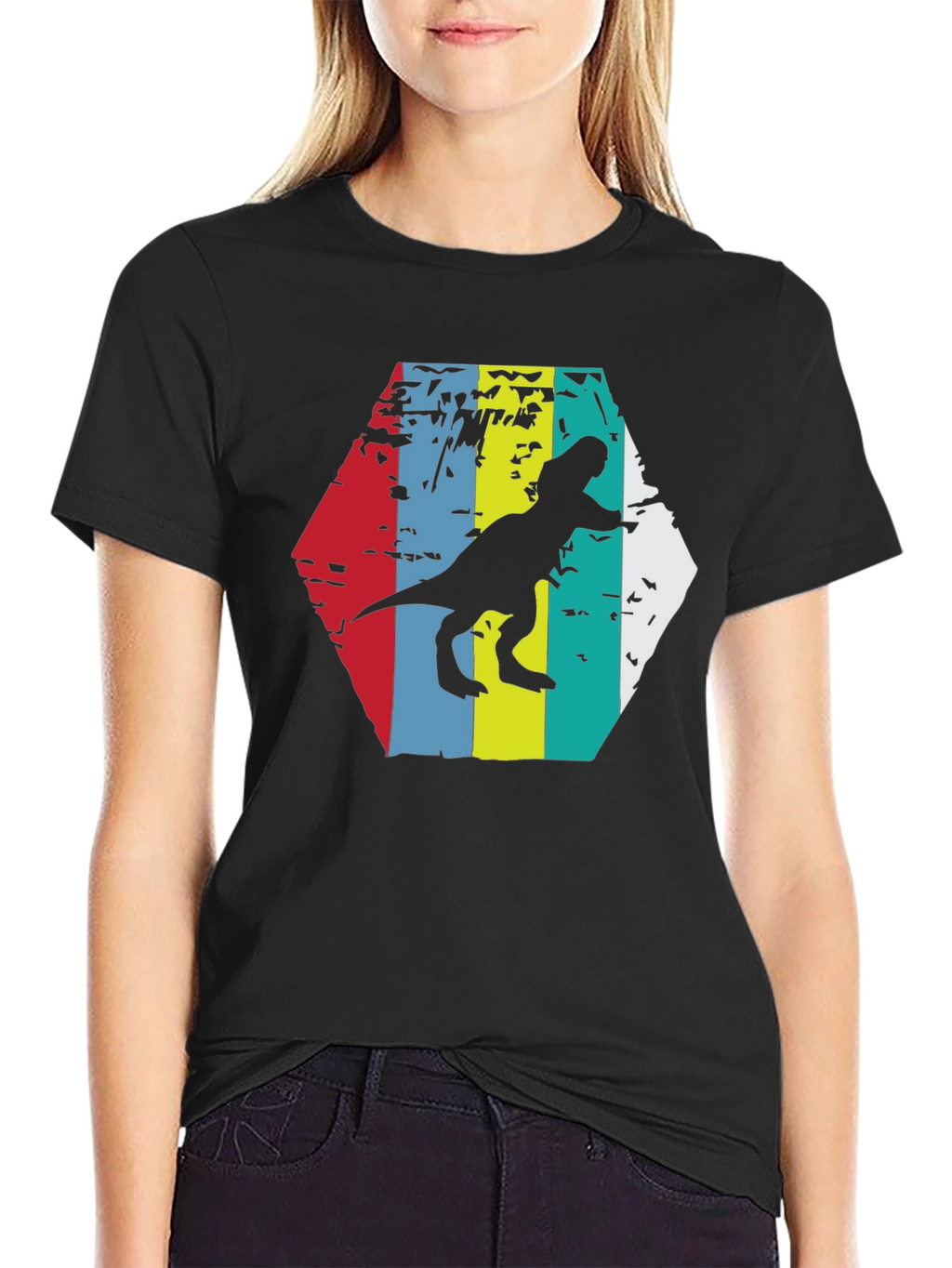 Retro Dinosaur Graphic Tee - Classic Style