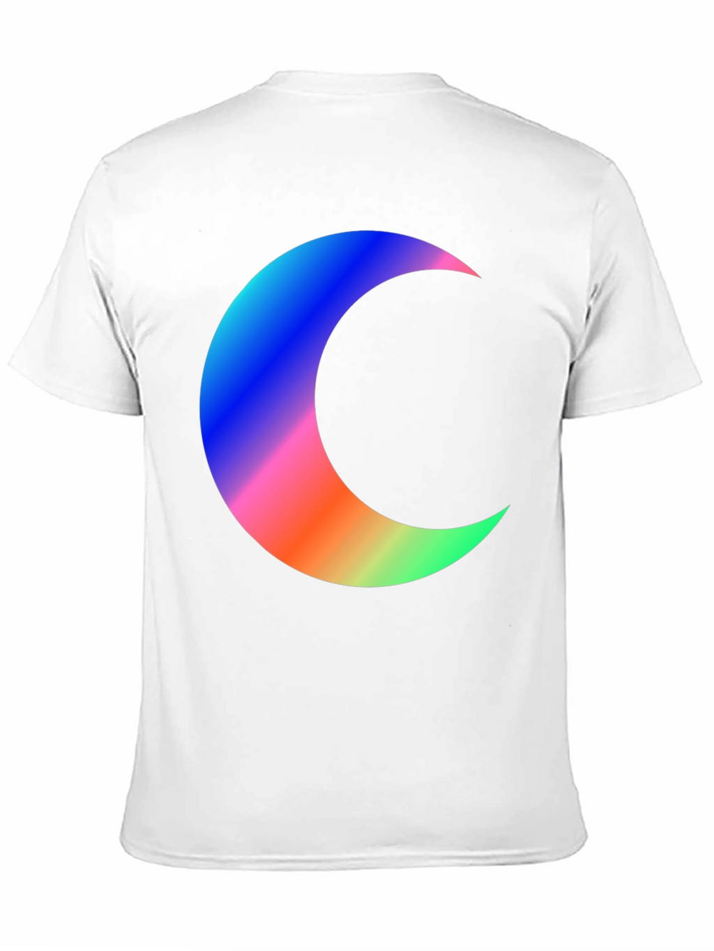 Crescent Moon Graphic Tee - Black Cotton T-Shirt