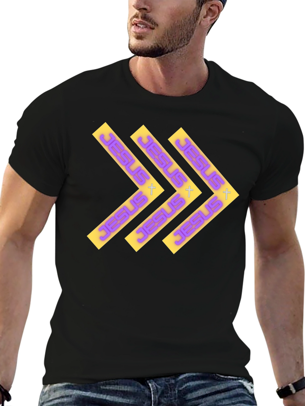 Jesus Arrows Graphic Print Tee
