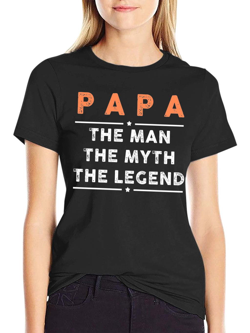 Papa The Man Myth Legend Graphic Tee