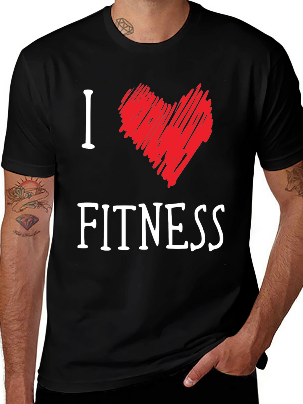 I Love Fitness Graphic Tee