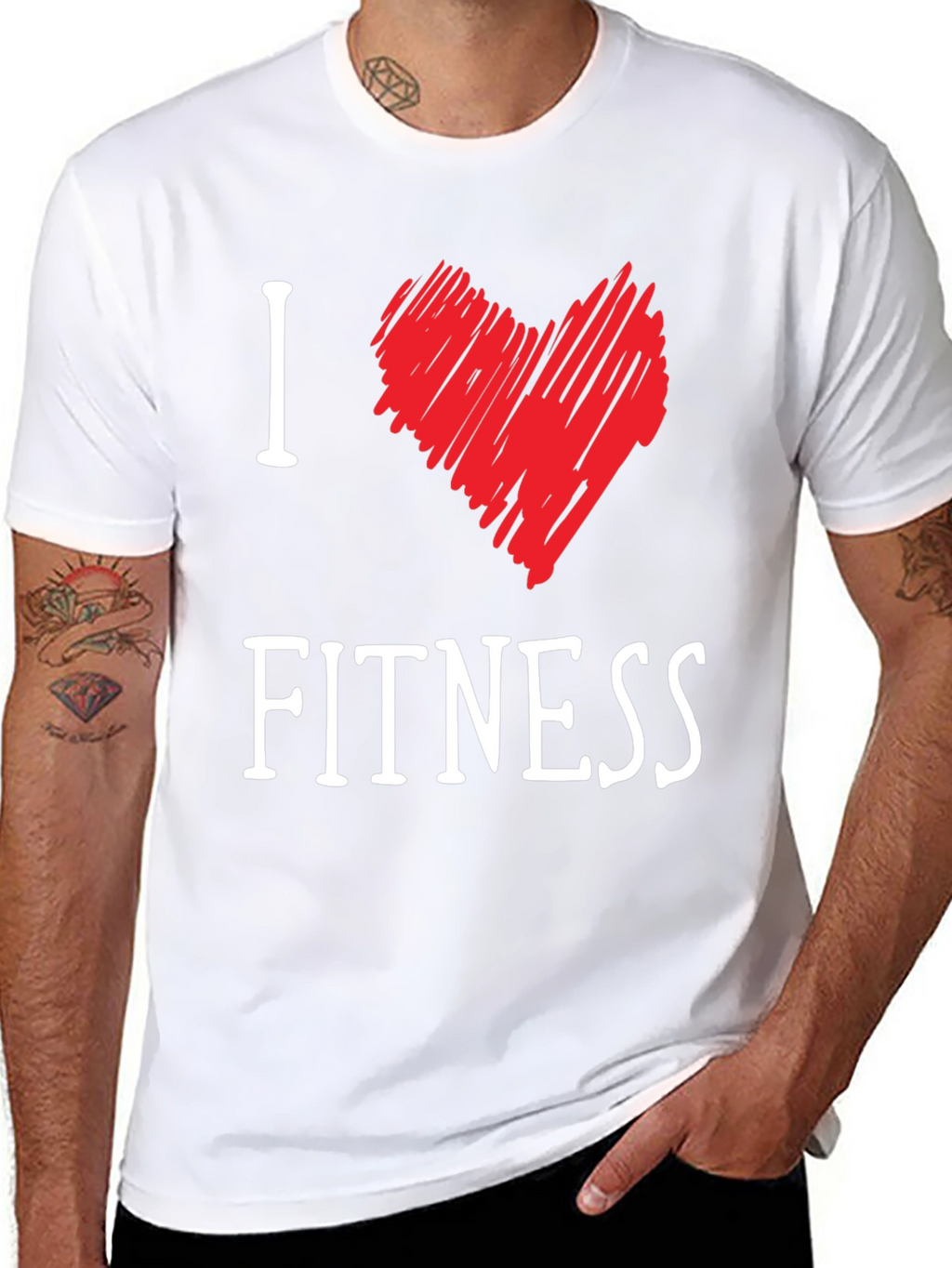 I Love Fitness Graphic Tee