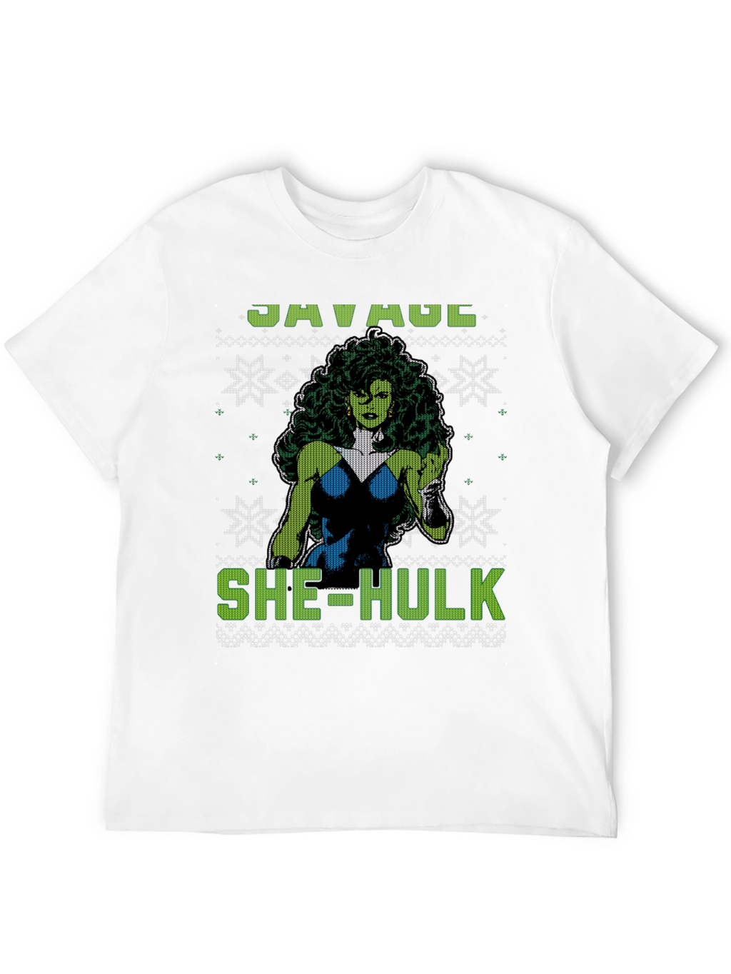 Savage She-Hulk Ugly Christmas Sweater T-Shirt