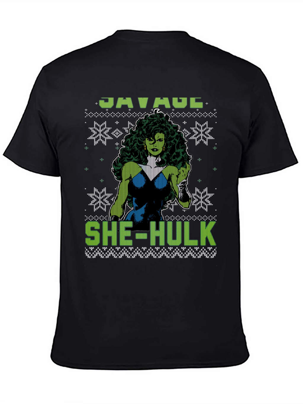 Savage She-Hulk Ugly Christmas Sweater T-Shirt
