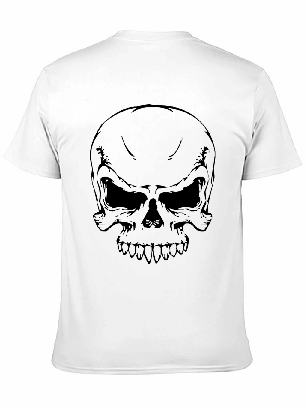 Skull Graphic Print T-Shirt - Mens Black Tee