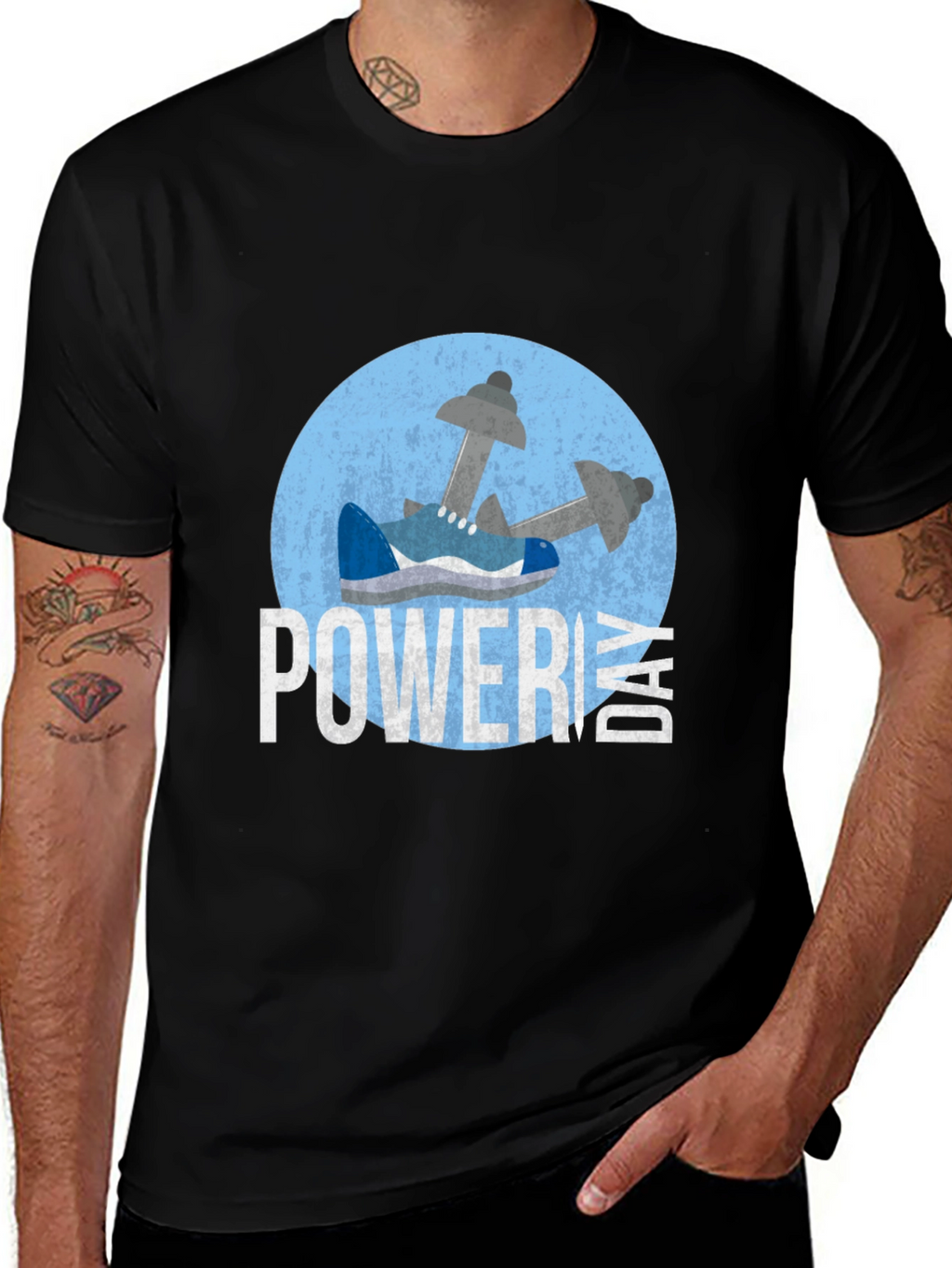 Power Day Black T-Shirt