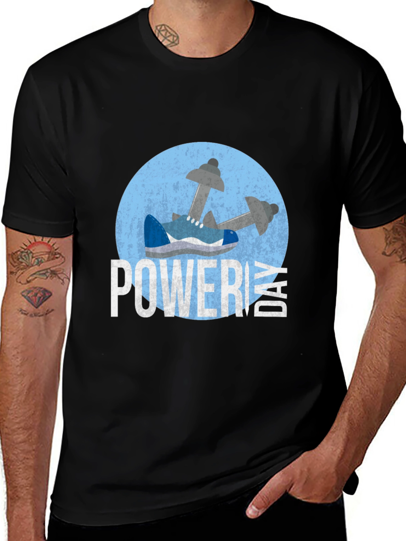 Power Day Black T-Shirt