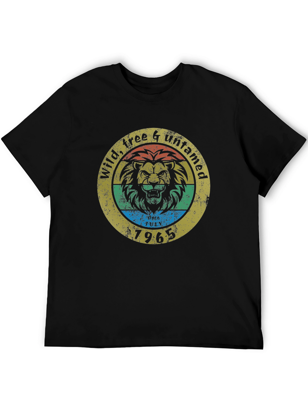Wild Free & Untamed Lion Graphic Tee - 1965
