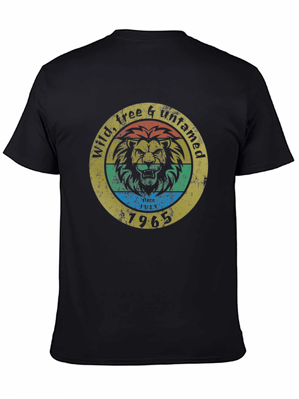 Wild Free & Untamed Lion Graphic Tee - 1965
