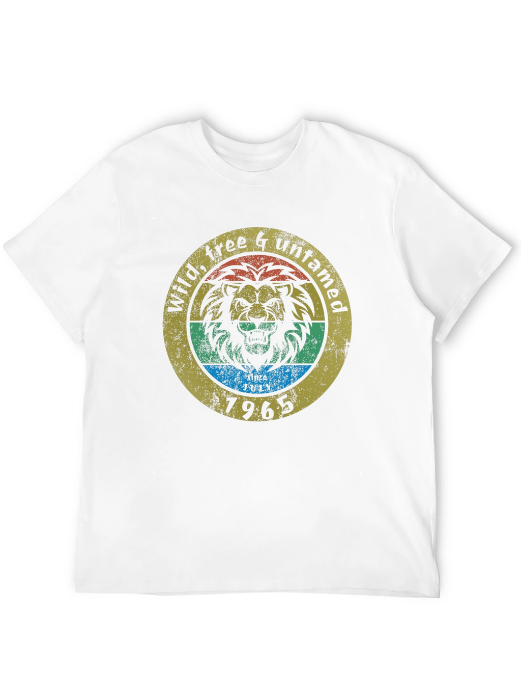 Wild Free & Untamed Lion Graphic Tee - 1965
