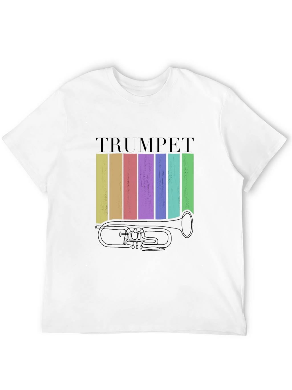 Retro Trumpet Graphic Tee - Musical Instrument T-Shirt