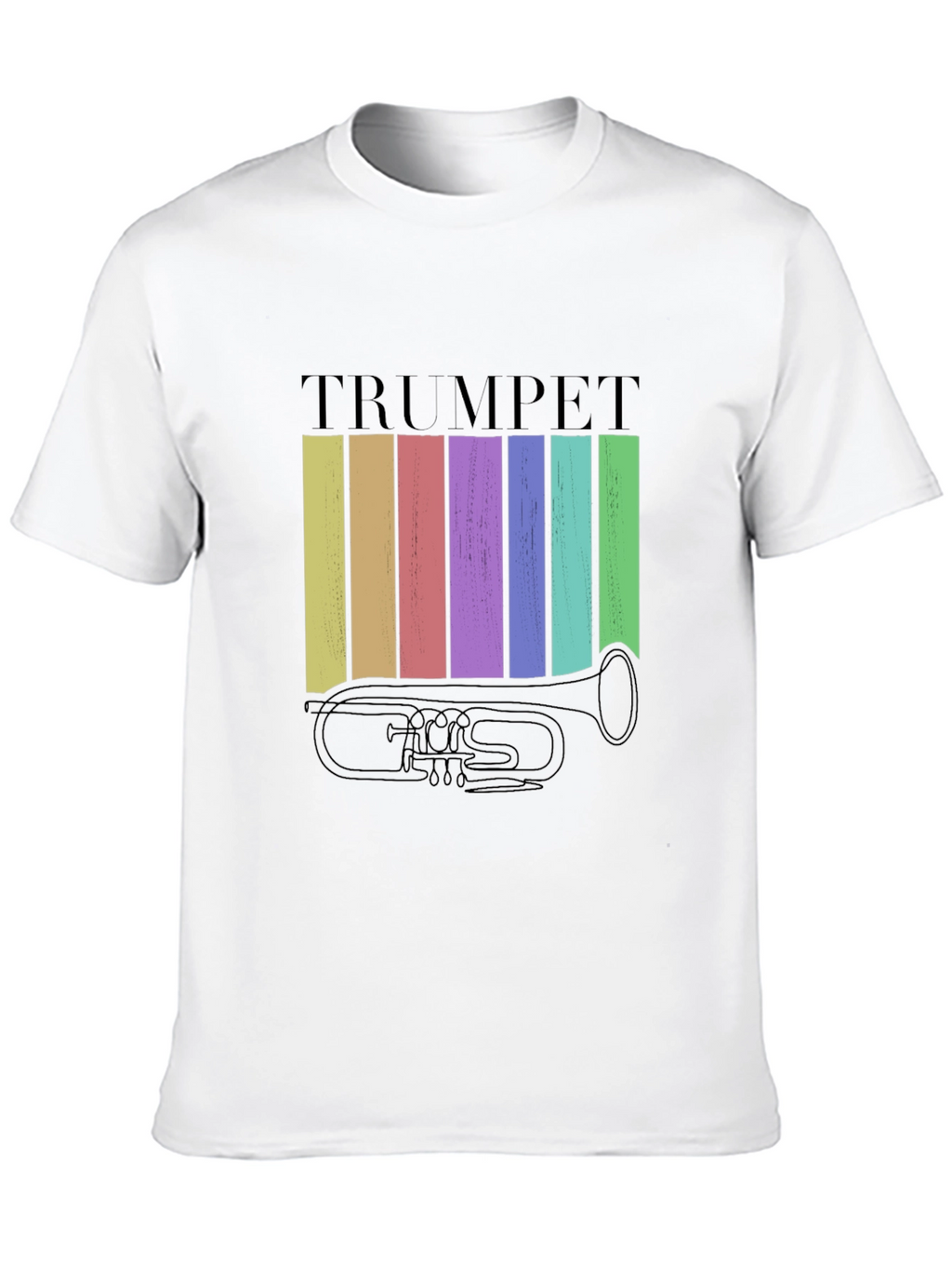 Retro Trumpet Graphic Tee - Musical Instrument T-Shirt