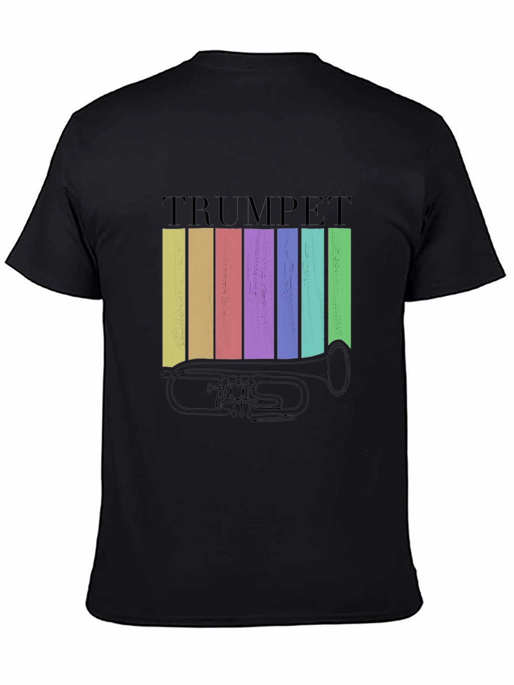 Retro Trumpet Graphic Tee - Musical Instrument T-Shirt