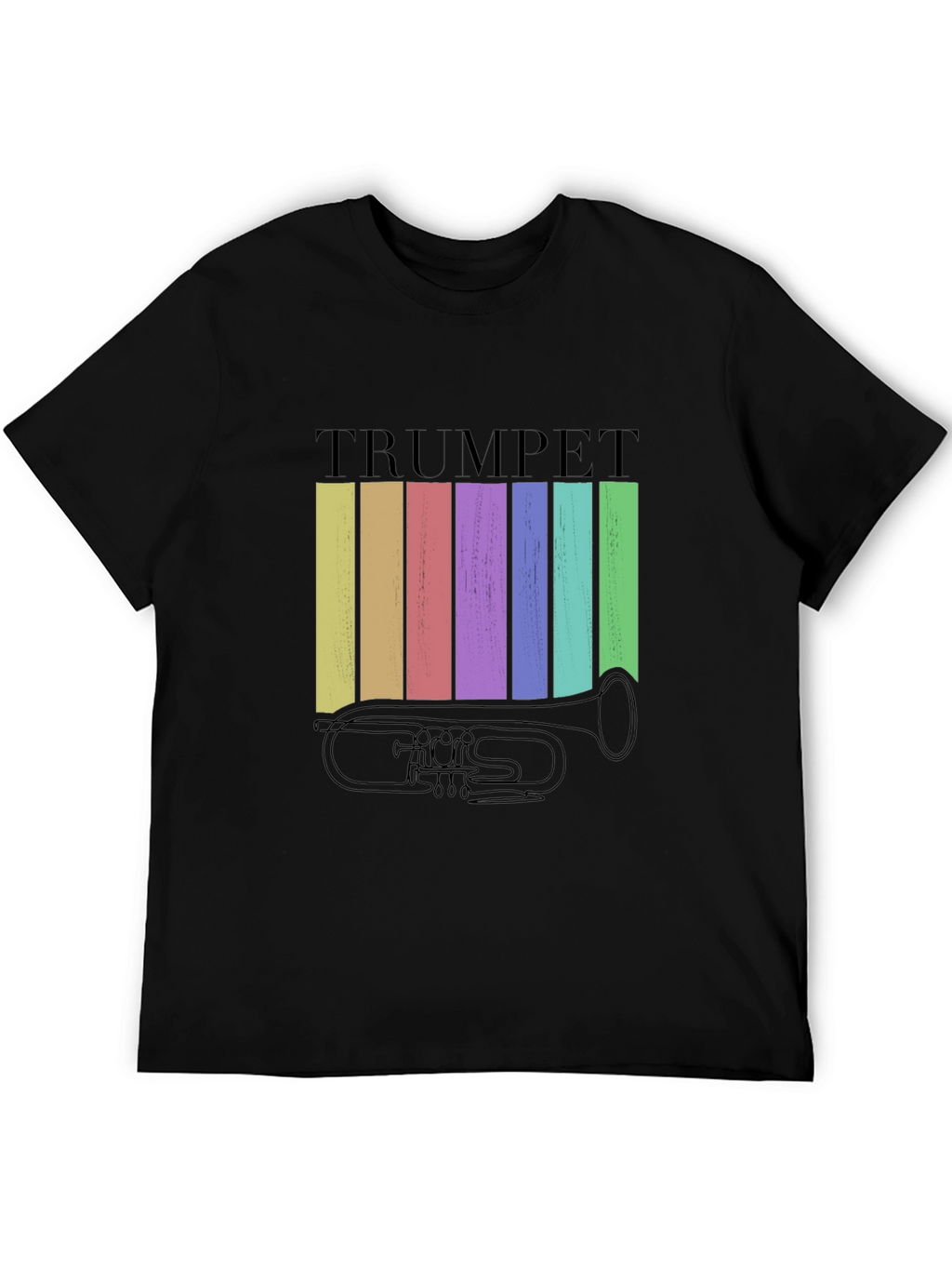 Retro Trumpet Graphic Tee - Musical Instrument T-Shirt