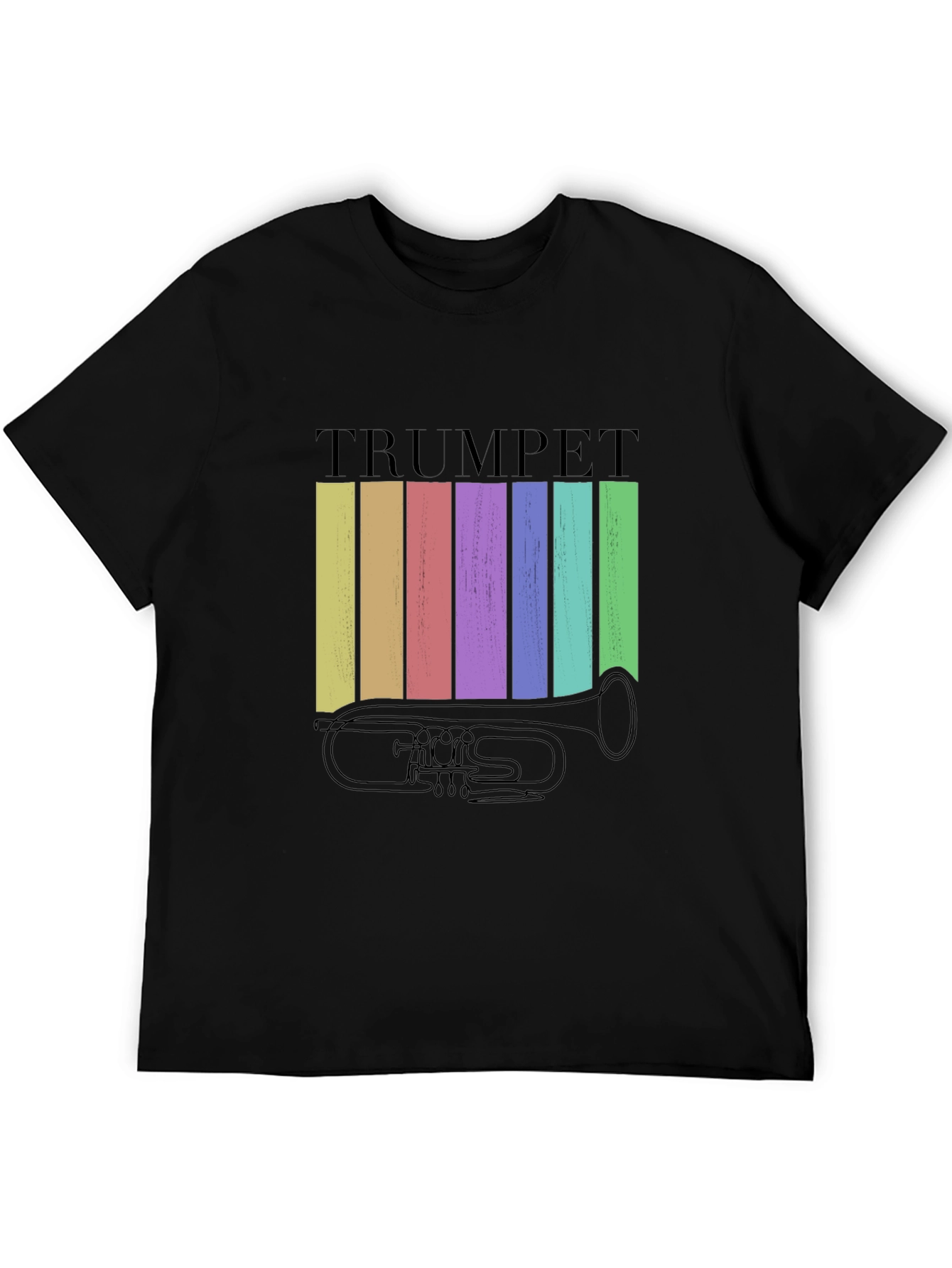 Retro Trumpet Graphic Tee - Musical Instrument T-Shirt