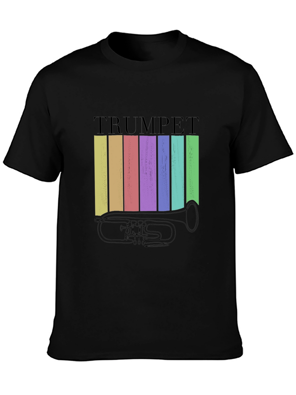 Retro Trumpet Graphic Tee - Musical Instrument T-Shirt