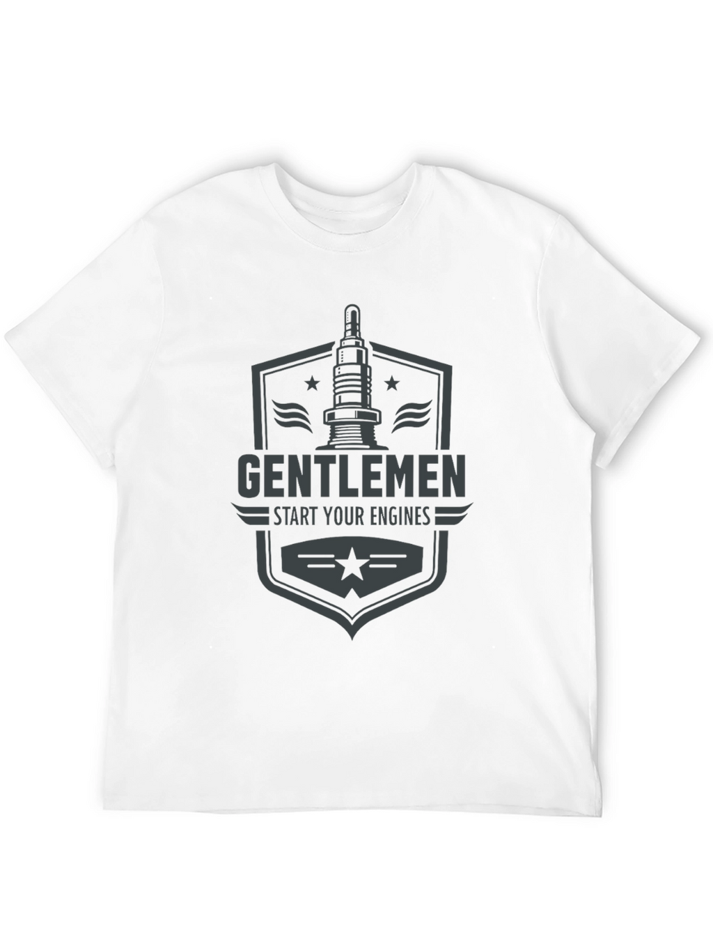 Gentlemen Start Your Engines Graphic Tee - Black