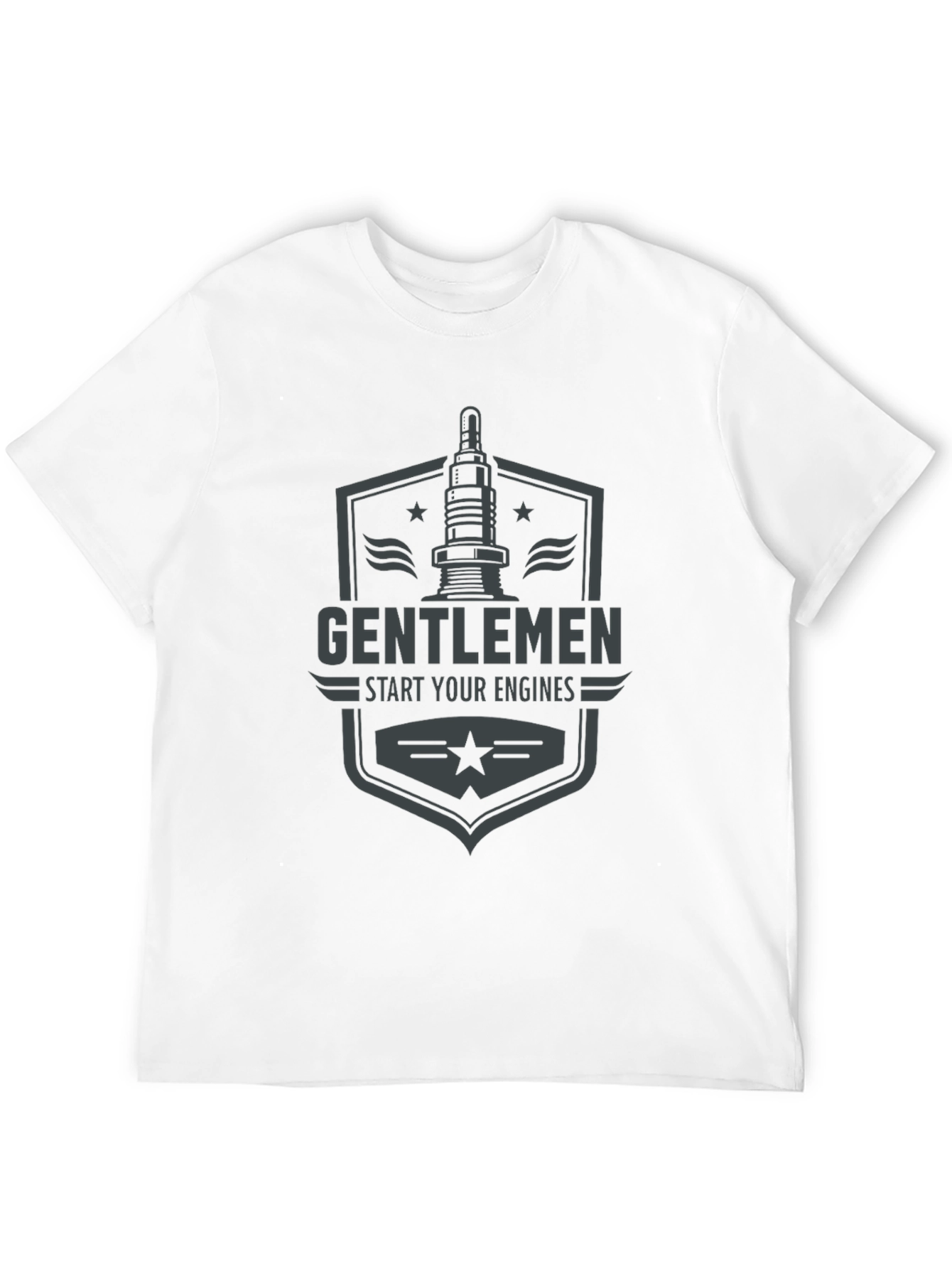 Gentlemen Start Your Engines Graphic Tee - Black