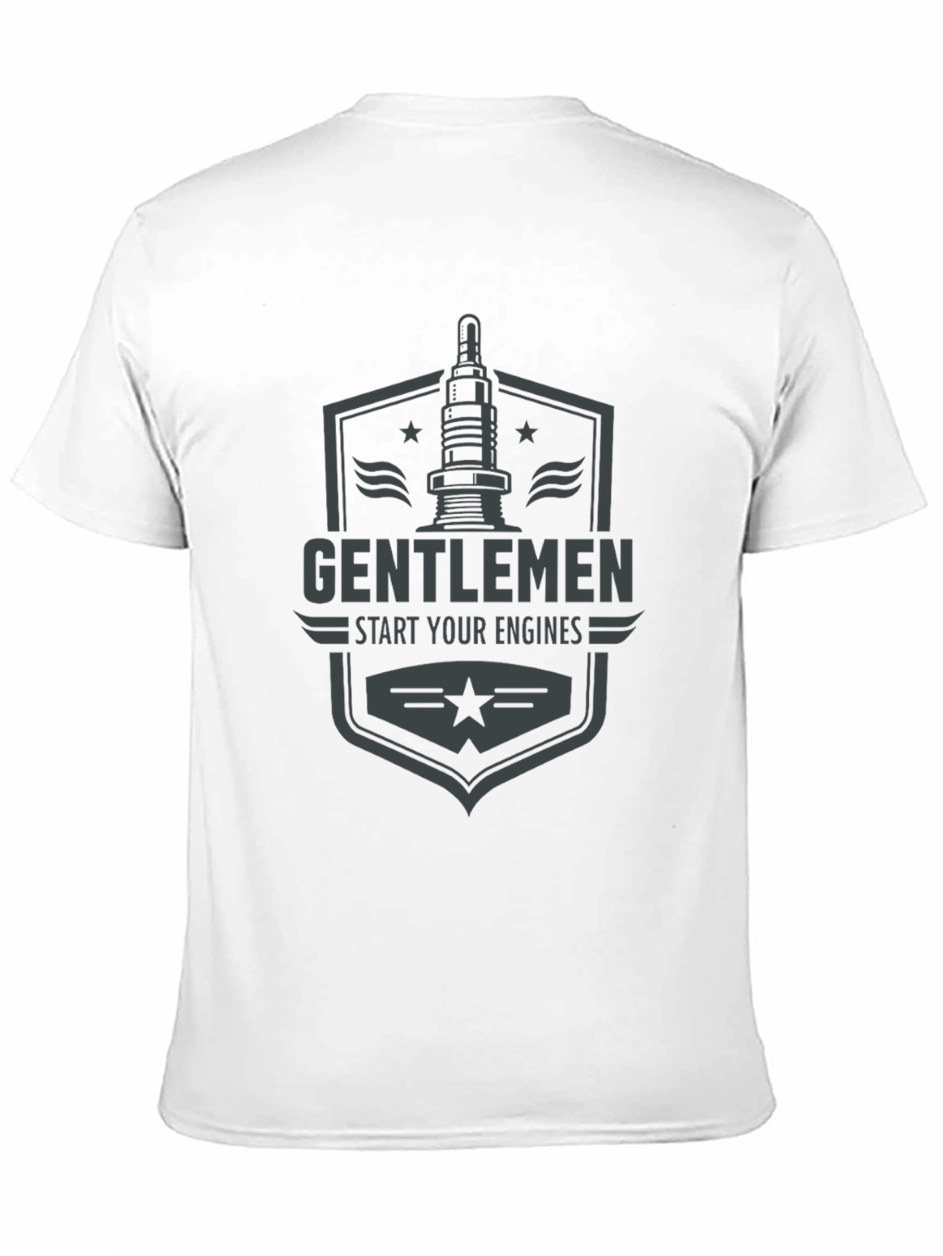 Gentlemen Start Your Engines Graphic Tee - Black