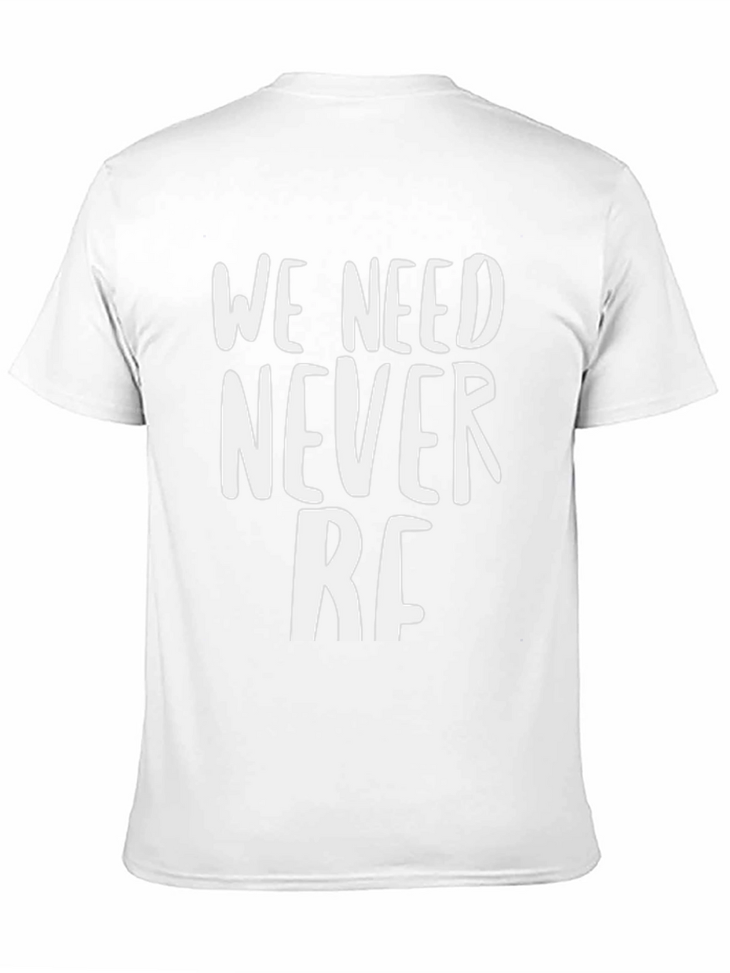 We Need Never RF Black Graphic Tee